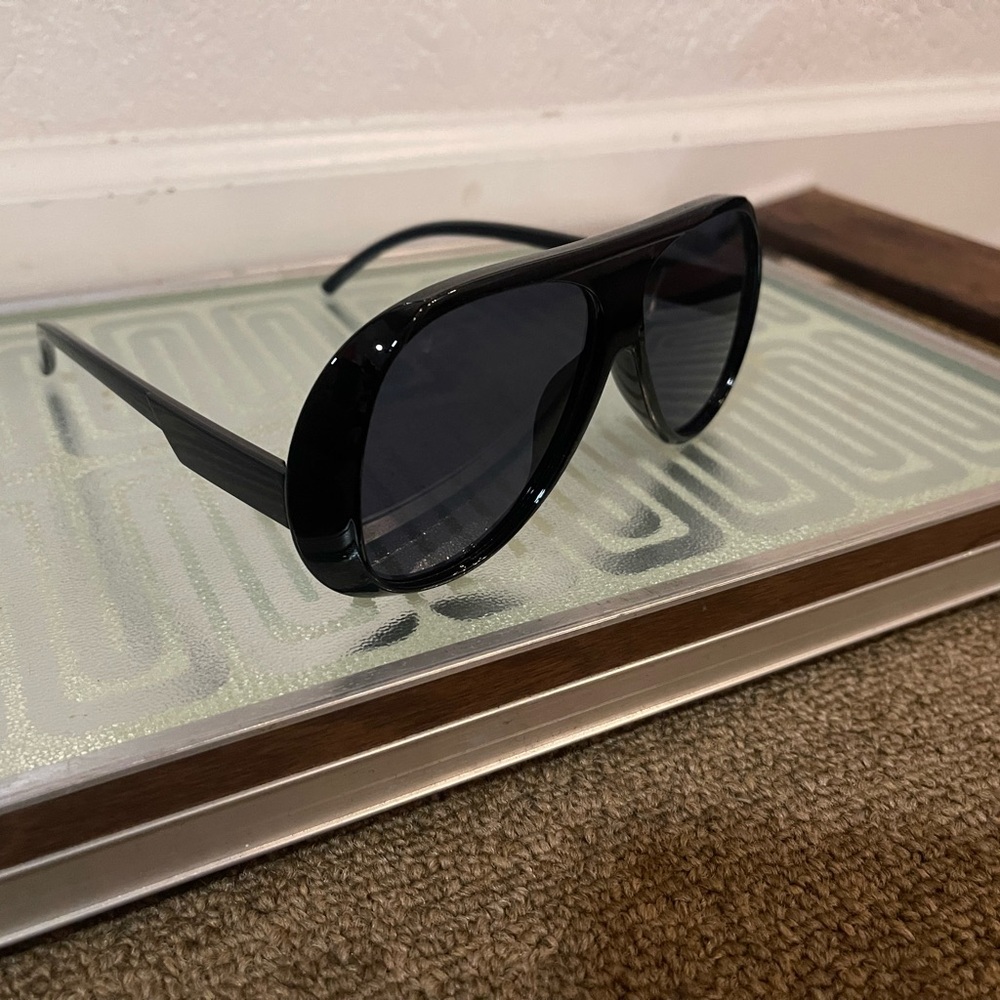 Black Aviator Full Frame Sunglasses